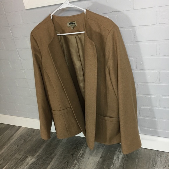 Jackets & Blazers - Tan Wool Jacket